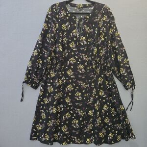 Torrid Floral Black Dress Plus Size